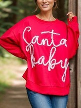 Letter Round Neck Long Sleeve Sweatshirt - £31.12 GBP