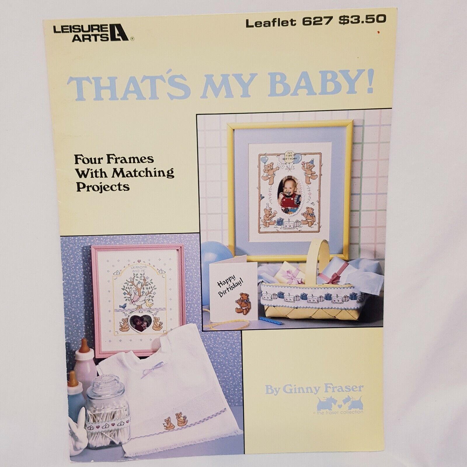 Primary image for Thats My Baby Counted Cross Stitch Pattern Leaflet 627 Leisure Arts 1988 Nursery