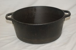 Lodge Cast Iron Dutch Oven Kitchen Camping Tool USA 8DOL Vintage - $65.00