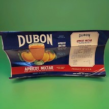 Dubon Apricot Nectar Uncirculated Can Label 1qt 14oz  Dubon Co , New Orl... - €11,50 EUR