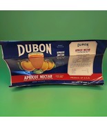 Dubon Apricot Nectar Uncirculated Can Label 1qt 14oz  Dubon Co , New Orl... - $252.27 MXN
