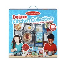 Melissa &amp; Doug Deluxe Kitchen Collection Cooking &amp; Play Food Set 58 Pieces - £59.34 GBP