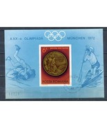 Romania 1972 SS Mi Block 101 Sc C191 Imperf U/CTO Olympic Games winner S... - £39.56 GBP