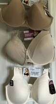 OLGA Underwire Bra Cloud 9 Full Figure Super Soft Lace Comfort with Lift GF7961A - £31.97 GBP
