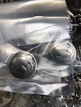 Lot of 5 BUFFALO NICKEL INDIAN HEAD REPRODUCTION COIN CONCHOS 7/8&quot; Compl... - $12.13