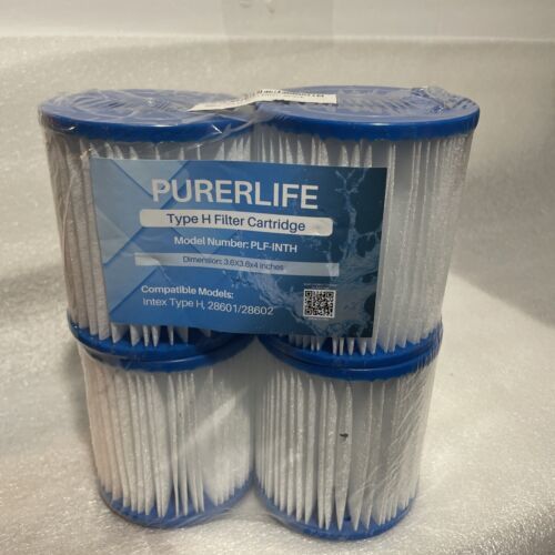 Purelife M28601/28602 Type H Pool Replacement Filter Cartridge /4pk/ PLF... - $9.49