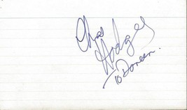 Chas Hodges Signed 3x5 Index Card Chas &amp; Dave - $24.74