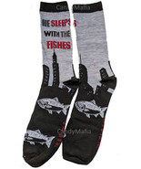 The Godfather Mafia Movie SOCKS Fun Socks Long Black Crew Socks - Sleeps... - $7.99