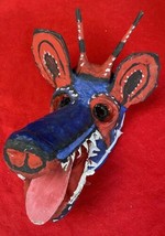 Mexican Folk Art Cora Tribe Very Rare Primitive Ceremonial Deer Mask - £235.10 GBP