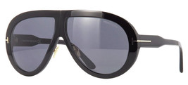 Tom Ford TROY 836 01A Shiny Black / Gray Sunglasses TF836 01A 61mm - £205.22 GBP