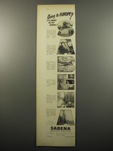 1950 Sabena Belgian Airlines Ad - Going to Europe? It&#39;s smart to fly Sabena - £14.78 GBP