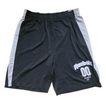 Reebok Classic Vintage Basketball Shorts Size M Black Block Letters - £11.80 GBP