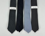 Calvin Klein Mens Lot of 4 Silk/Polyester Ties Assorted Colors-O/S - £32.16 GBP