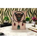 Handmade owl vintage Leather Journal for Men &amp; Women 200 Pages gifts - £43.93 GBP