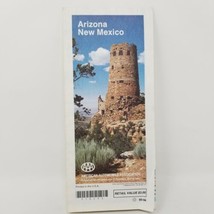 Arizona New Mexico Triple AAA Folding Travel Vintage 1993 Road Map - £19.93 GBP