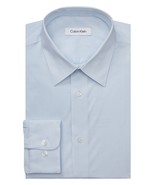 Calvin Klein Men&#39;s Steel Reg Fit Stretch Wrinkle Free Dress Shirt Mist-1... - €31,82 EUR