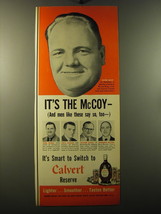 1950 Calvert Reserve Whiskey  Ad - It&#39;s the McCoy - £14.53 GBP