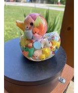 Duck W/ Mini Multi Colored ducks, Rainbow Duck, Duck, Handmade, With Gif... - $27.27 CAD