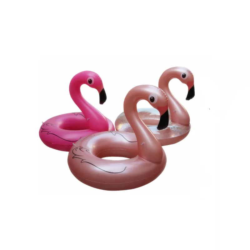 Inflatable Flamingo Pool Float with Glitters, Fun Beach Floaties,swimming Pool - £13.38 GBP+