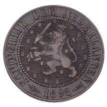 1898 Netherlands 2 1/2 Cent XF Condition KM #108.2 - $904.68 MXN