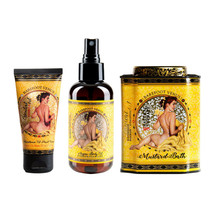 Barefoot Venus Mustard Bath Soak, Hand Cream &amp; Argan Oil Body Care Gift Set - £34.37 GBP