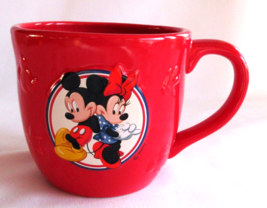 Hallmark Disney Mickey &amp; Minnie Mouse Large Red 16oz Coffee Tea Soup Cup Mug - £10.35 GBP