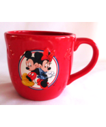 Hallmark Disney Mickey &amp; Minnie Mouse Large Red 16oz Coffee Tea Soup Cup... - £10.16 GBP