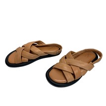 Seychelles Womens Size 6.5 Leather Sandals Slip On Made In Italy Chunky Plush - £15.95 GBP