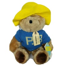 NWT VTG Eden Paddington Teddy Bear Blue Sweater Plush Stuffed Animal 15&quot; - £36.26 GBP