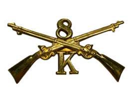 INDIAN WARS, 8TH INFANTRY REGIMENT, K COMPANY, ENLISTED, CAP DEVICE - €26,50 EUR
