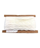 White Lace Trim Fabric 1.25” wide 100+ yards Panty Lingerie Scallop Larg... - $23.36