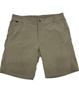 Kuhl Shorts Men&#39;s 38 Brown 10”Inseam Cargo Outdoor Hiking Workwear - £18.61 GBP