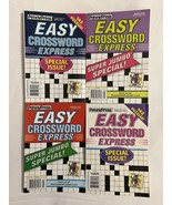  Lot (4) PennyPress Easy Crossword Express Special Issue Puzzle Books 2021 - £17.94 GBP