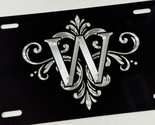 Custom Personalized Monogram Letter Car Tag Diamond Etched Front License... - $22.95