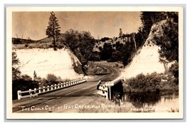RPPC Chalk Cut Bridge Burney California CA Postcard M20 - £12.35 GBP