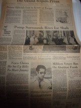 Vintage Grand Rapids Press MI Pomp Surrounds Rites For Shah July 29 1980 - $3.99