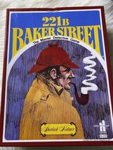 221B BAKER STREET SHERLOCK HOLMES DETECTIVE BOARD GAME 1977 - GREAT COND... - $10.19