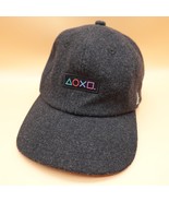 Playstation PS5 Hat Cap Adjustable Grey Wool Blend Launch Collection Gamer - $12.97