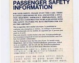 Delta Airlines B-727-200 Series Passenger Safety Information Card 1988 - $21.78