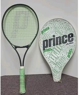 Prince J/R Pro 26 inch Tennis Racquet &amp; Cover 4 inch Grip Lime Green Nee... - $12.34
