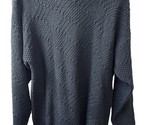 Bobbie Brooks Black Tunic Sweater Womens M Pullover Waffle Stitch Tags Y2K - £18.82 GBP
