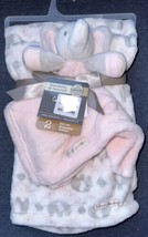 Blankets and Beyond 2pc Gift Set Baby Blanket & Plush Elephant Nunu Lovey Pink - $37.96