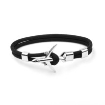 NIUYITID Airplane Anchor Charm Men Bracelets Women Airport Fashion Rope Chain Pa - £9.26 GBP