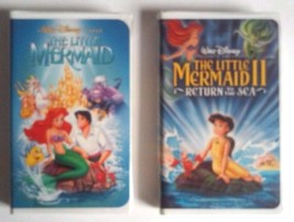 Disney BLACK DIAMOND CLASSIC The Little Mermaid 1 &amp; 2 VHS 1990 Original ... - £19.65 GBP