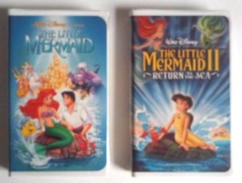 Disney Black Diamond Classic The Little Mermaid 1 &amp; 2 Vhs 1990 Original Recalled - £19.51 GBP