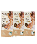 Lot 3 Boxes Nad&#39;s Eco Wax Strip Kit 24CT- Women Body Face &amp; Bikini Waxin... - $461.11 MXN