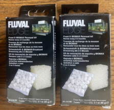 2 Fluval Edge 6 12 Foam &amp; Biomax Renewal Kit A1389 20/MINI Aquaclear Filter Size - £12.60 GBP