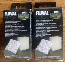 2 FLUVAL EDGE 6 12 FOAM &amp; BIOMAX RENEWAL KIT A1389 20/MINI AQUACLEAR FIL... - £12.54 GBP