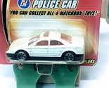 2004 Matchbox Burger King Kids Promo 2 Police Car White Red Tint Mattel ... - $4.47