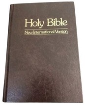 Holy Bible NIV New International Version 1980 Hardcover Brown Zondervan GUC - $9.85